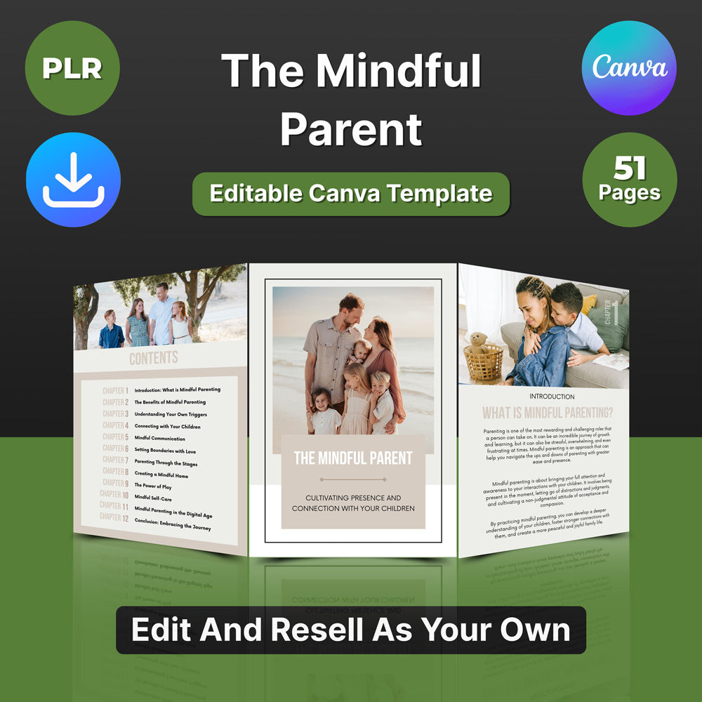 The Mindful Parent (Izmenjivi Canva Šablon)